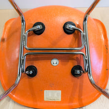 Herman Miller Vintage Fiberglass Shell Chairs (Red Orange)